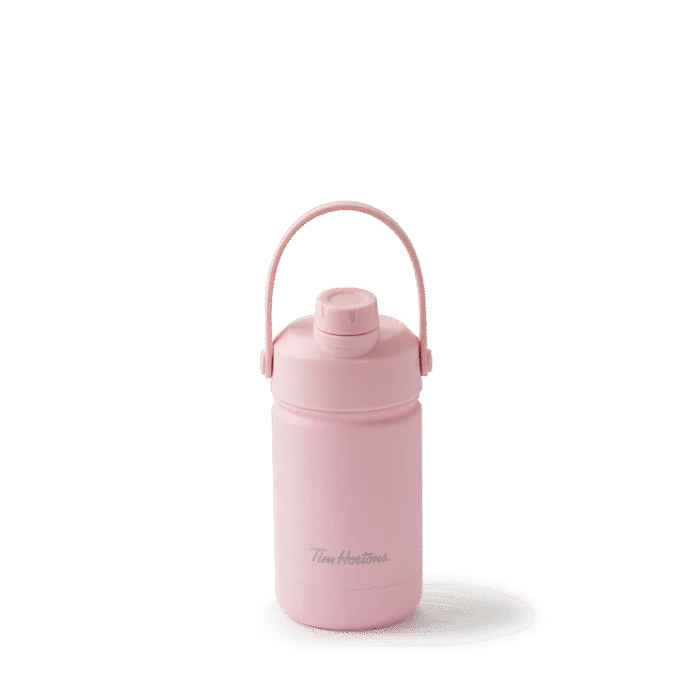 12oz Stainless Steel Water Bottle - Pink - Image 1