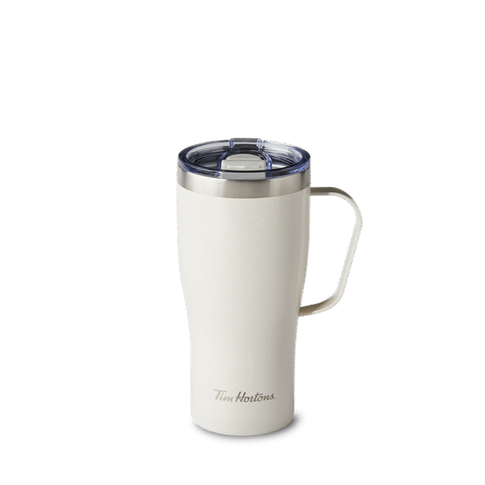 20oz Stainless Steel Travel Mug - Cream Shimmer - Image 1