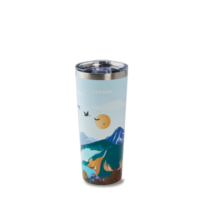 22oz Stainless Steel Canada Travel Mug - Image 1