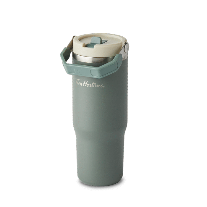 30oz Stainless Steel Top Handle Tumbler - Forest Green - Image 2