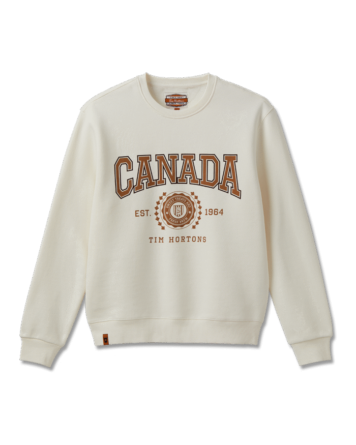 Tims Canada Unisex Crewneck - Cream - Image 4