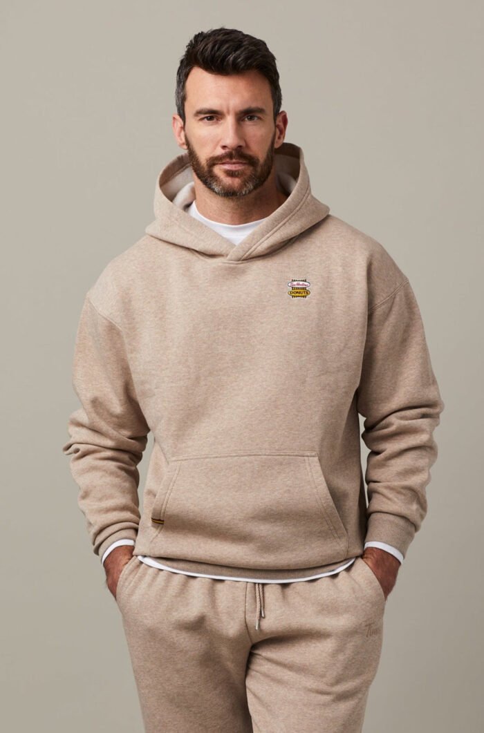 Retro Logo Unisex Hoodie - Iced Capp® Marl - Image 1