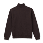 Retro Logo Unisex Quarter Zip Sweatshirt – Espresso - Image 6