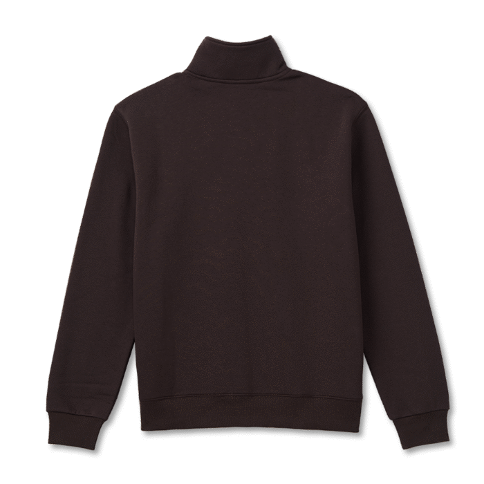 Retro Logo Unisex Quarter Zip Sweatshirt – Espresso - Image 6