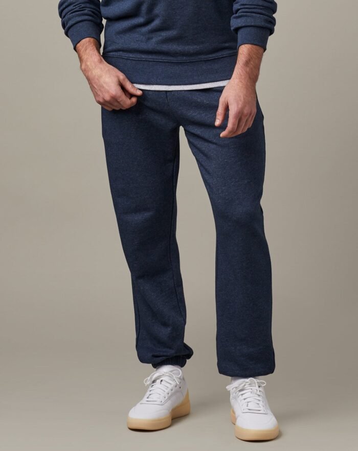 Tims Unisex French Terry Joggers - Navy Marl - Image 1